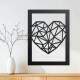 Quadro e Cora��o Decorativos em MDF