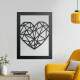 Quadro e Cora��o Decorativos em MDF