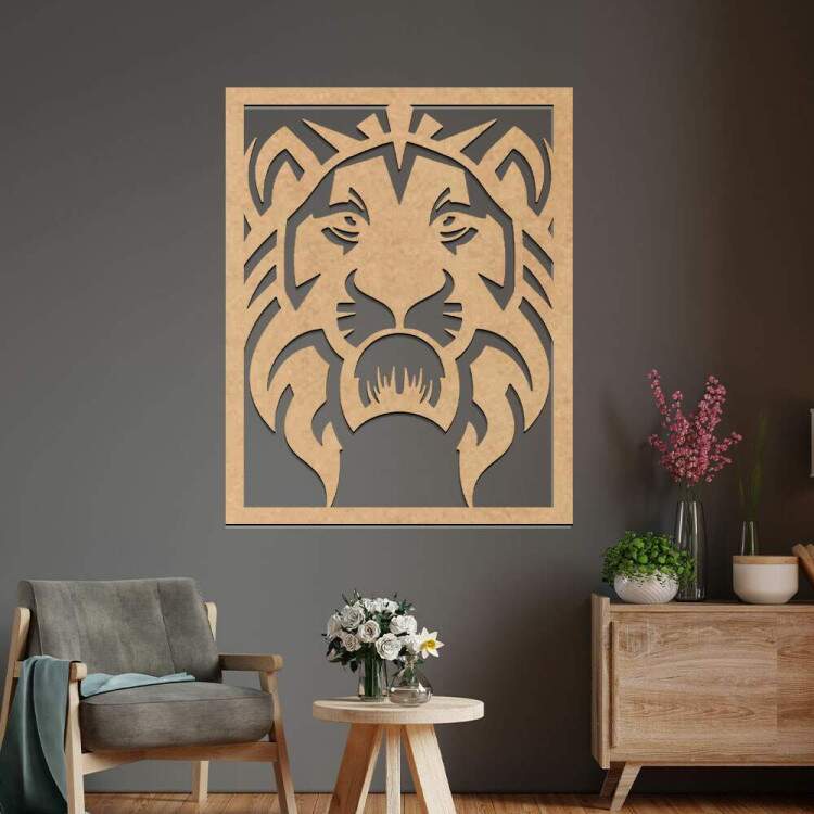 Quadro Decorativo Leo em MDF 6mm
