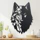 Quadro Decorativo Lobo em MDF Vazado