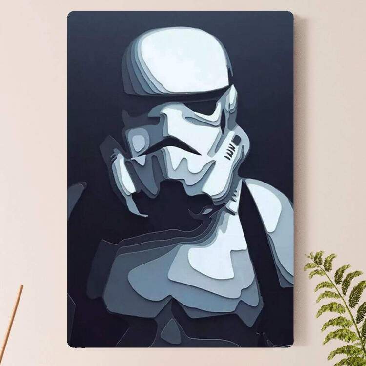 Placa Decorativa Star Wars Stormtrooper