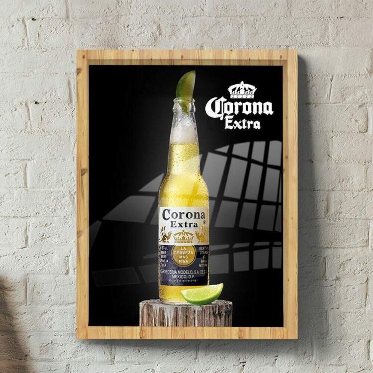 Quadro Decorativo Porta Tampinhas Cerveja