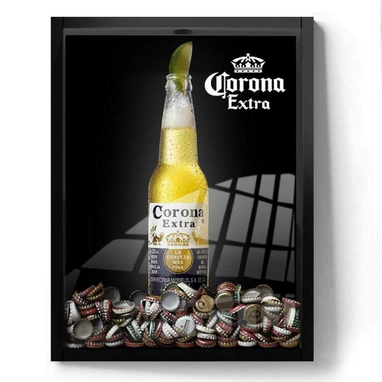 Quadro Decorativo Porta Tampinhas Cerveja