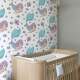 Papel de Parede Infantil Sereia Roxa