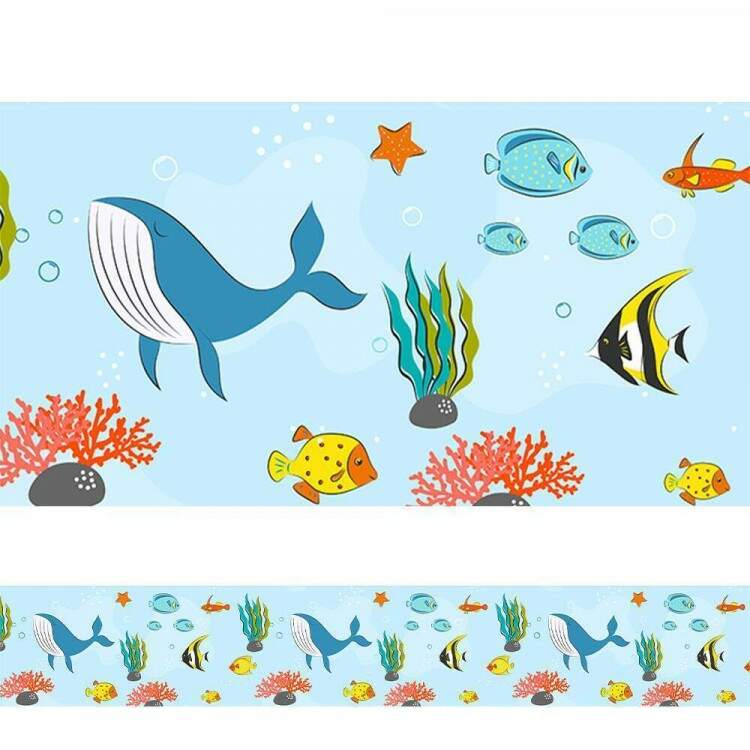 Faixa Decorativa Menino Fundo do Mar Baby