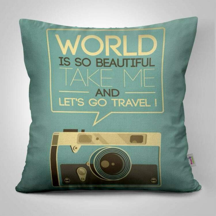 Almofada Decorativa World Is So Beautiful