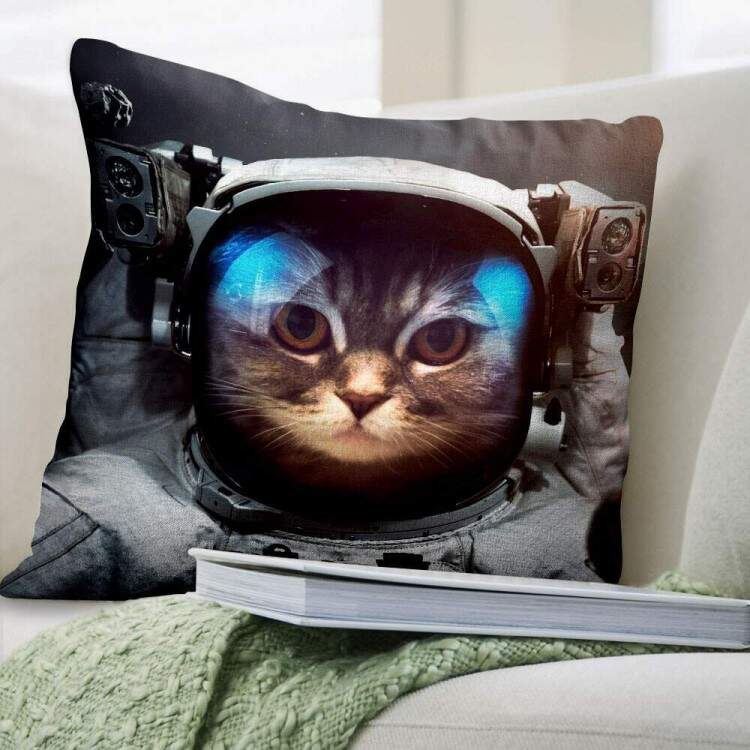 Almofada Decorativa Gato Astronauta