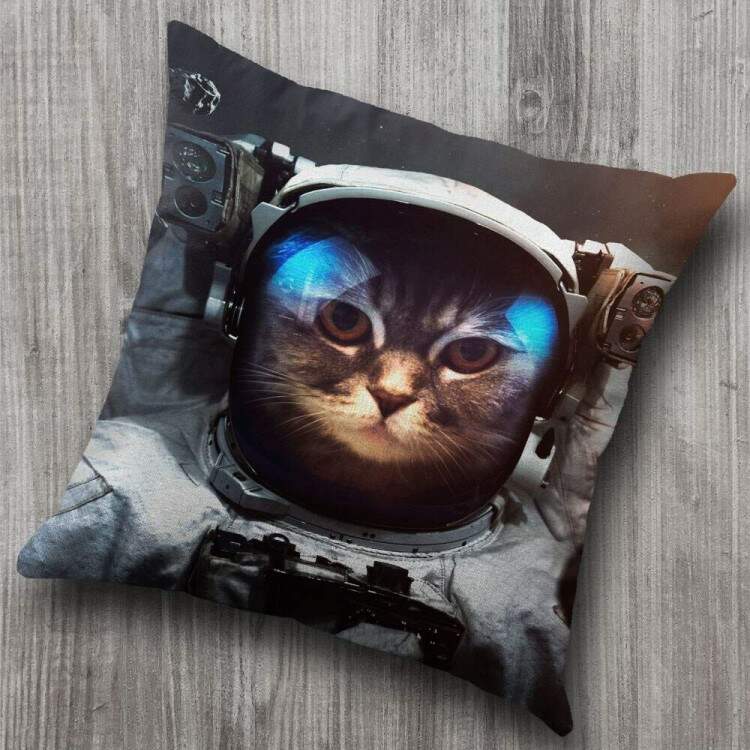 Almofada Decorativa Gato Astronauta