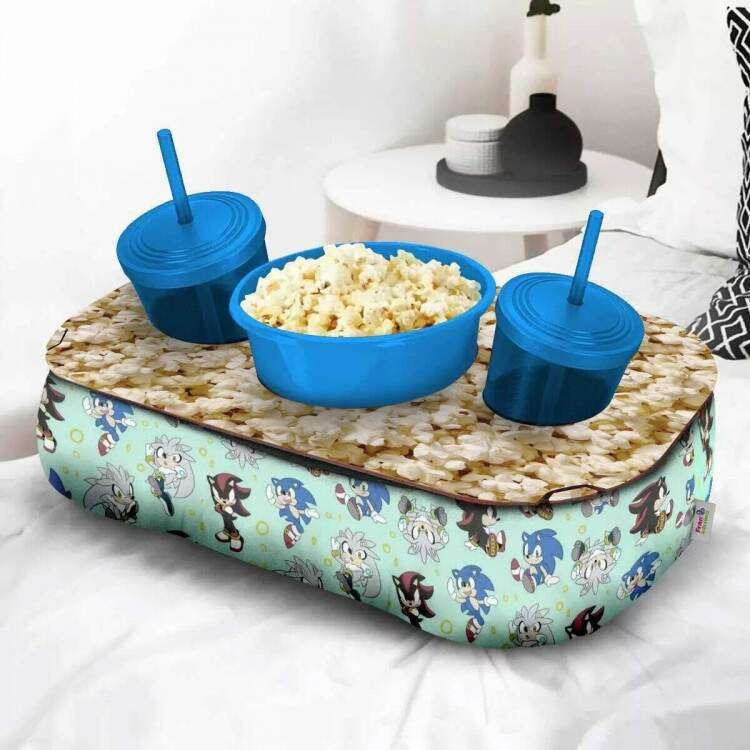 Kit Almofada Porta Pipoca Sonic
