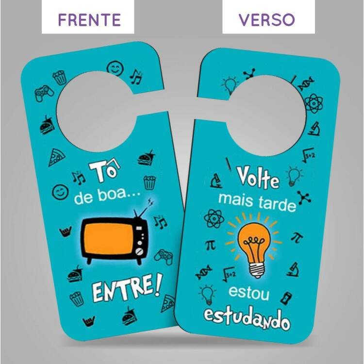 Aviso de Porta de MDF T de Boa