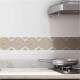 Faixa de Parede Imitando M�rmore Bege