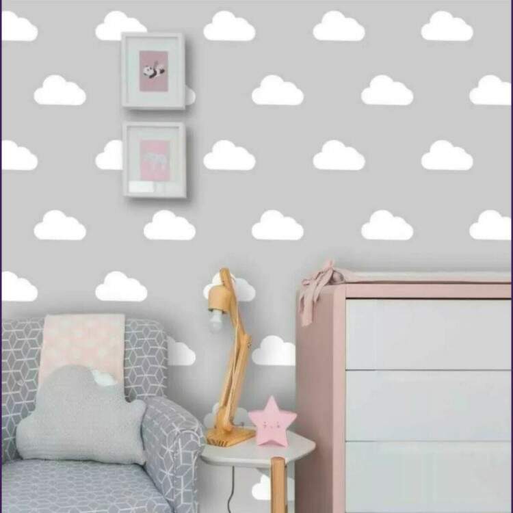 Adesivo de Parede Quarto Infantil Nuvens