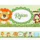 Faixas Decorativas Adesivo Border Beb� Saf�ri Com Nome