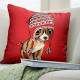 Almofada Pinscher Fundo Vermelho