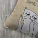 Almofada Decorativa Gatinho Eu Acordo Quando Quiser