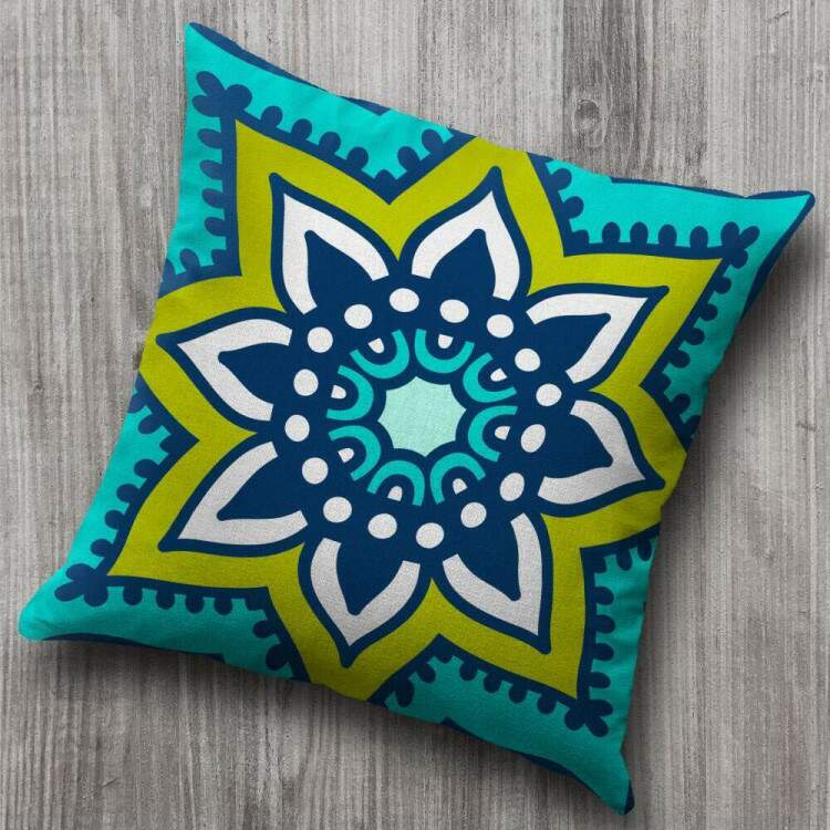 Almofada Decorativa Mandala Estilosa