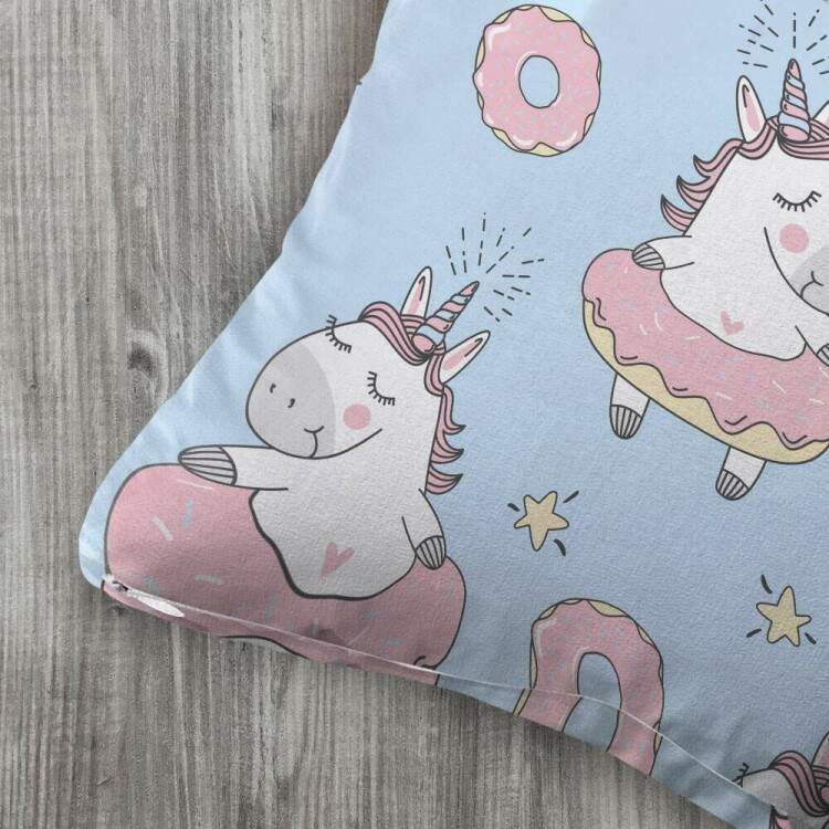 Almofada Decorativa Unicrnios e Donuts