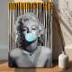 Placa Decorativa Marilyn Monroe Chiclete Azul