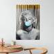 Placa Decorativa Marilyn Monroe Chiclete Azul
