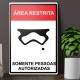 Placa Decorativa �rea Restrita Stormtrooper