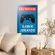 Placa Decorativa N�o Perturbe Gamer Jogando