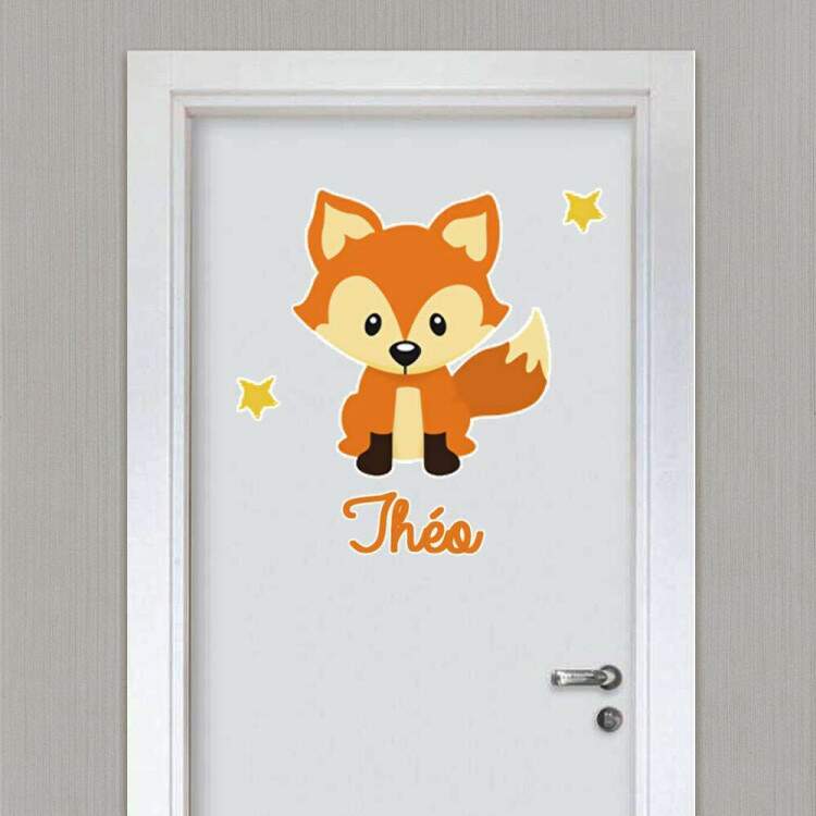 Adesivo de Parede Raposa Personalizado