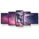 Kit Quadros Decorativos Mosaico Astronauta no Espa�o