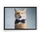 Quadro Decorativo Gato de Gravata Azul