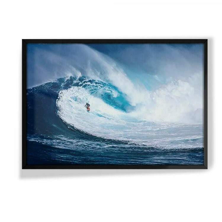 Quadro Decorativo Gigante Onda e Surfista