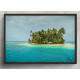 Quadro Decorativo Ilha no Meio do Oceano