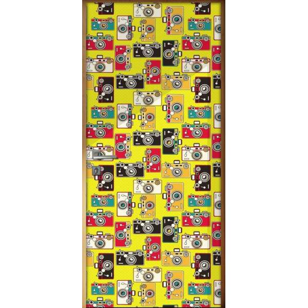 Adesivo Para Porta Cmeras Retr