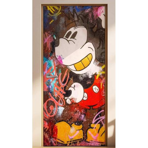 Adesivo para Porta Mickey Mouse Grafite