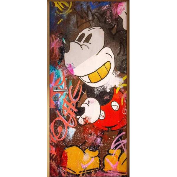 Adesivo para Porta Mickey Mouse Grafite
