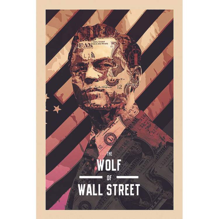 Placa Decorativa Lobo de Wall Street