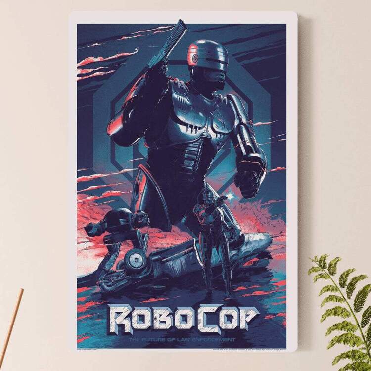 Placa Decorativa Robocop O Policial do Futuro