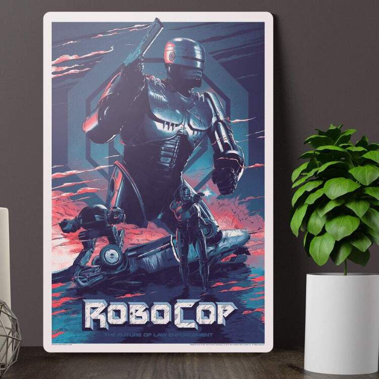Placa Decorativa Robocop O Policial do Futuro