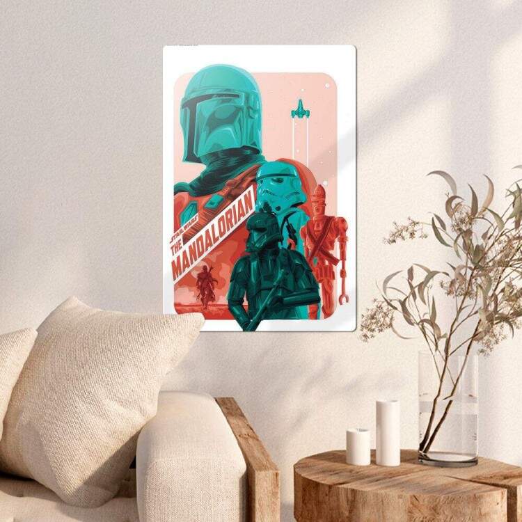 Placa Decorativa Star Wars O Mandaloriano