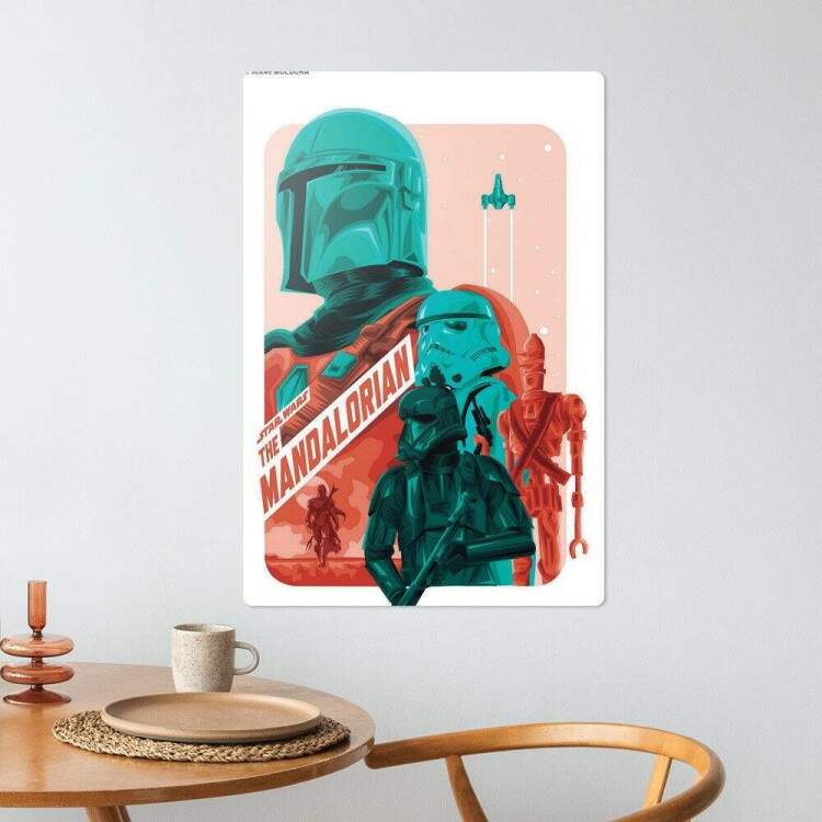 Placa Decorativa Star Wars O Mandaloriano