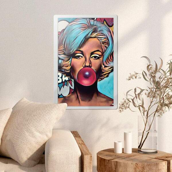 Placa Decorativa Marilyn Monroe Pop Art