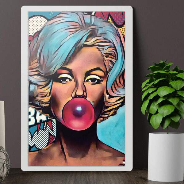 Placa Decorativa Marilyn Monroe Pop Art