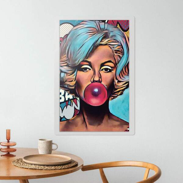 Placa Decorativa Marilyn Monroe Pop Art