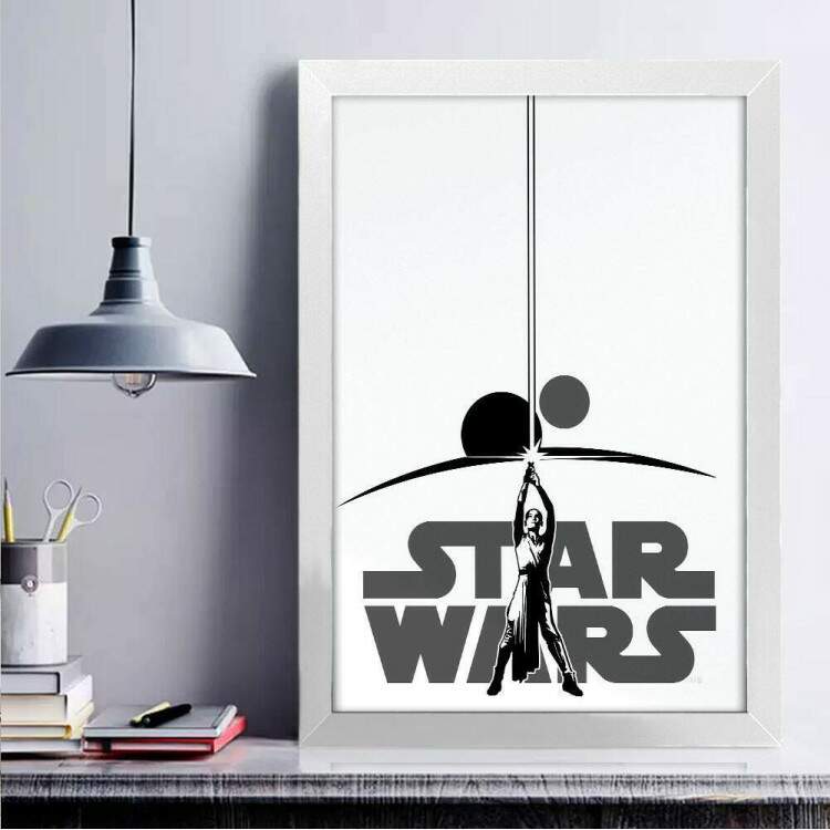 Quadro Decorativo Star Wars Rey 130