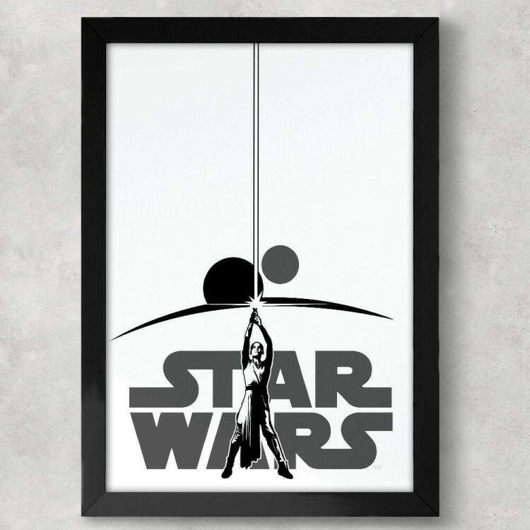 Quadro Decorativo Star Wars Rey