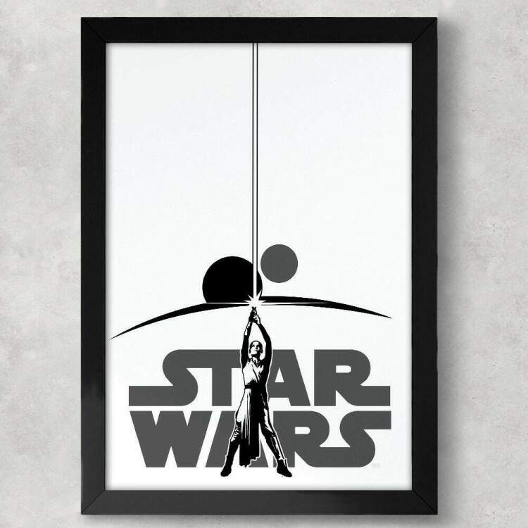 Quadro Decorativo Star Wars Rey 130