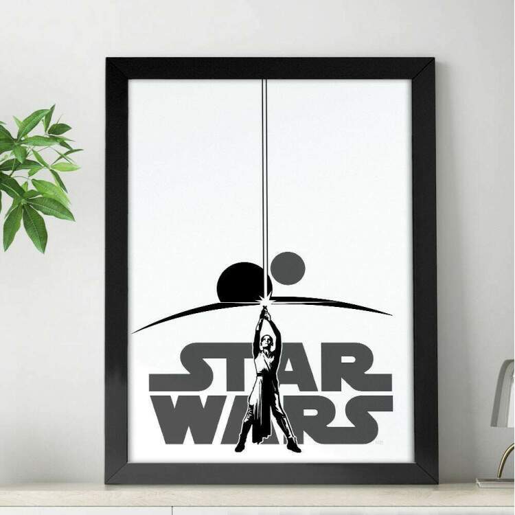 Quadro Decorativo Star Wars Rey