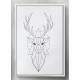 Quadro Decorativo Cervo Geom�trico