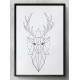 Quadro Decorativo Cervo Geom�trico