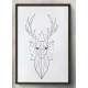 Quadro Decorativo Cervo Geom�trico