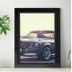 Quadro Decorativo Desenho de Mustang