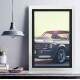 Quadro Decorativo Desenho de Mustang